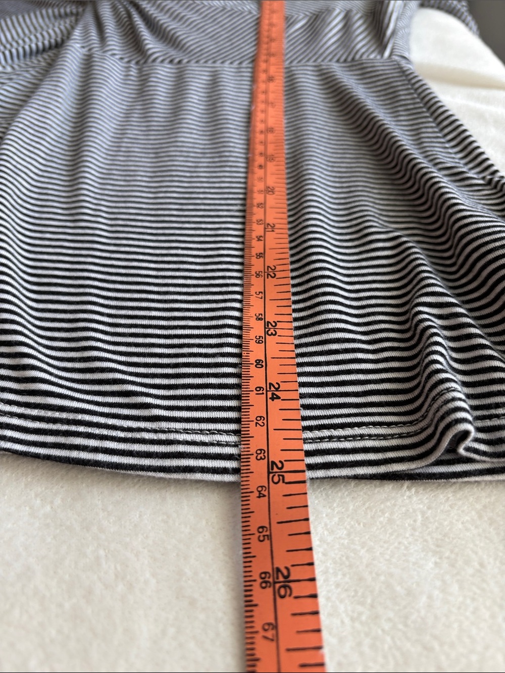 GUESS Striped Black and White Women's Top - Picture 8 of 9